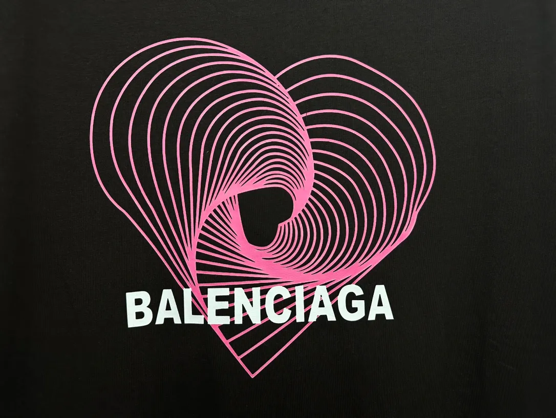 【BALENCIAGA】 24ss T 260g ， Versatile。 ， ， 。 ， Same Style ， 。 ：Black White Size：S-XL